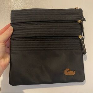 Dooney & Bourke Small Black Nylon Crossbody Bag Purse Missing Strap